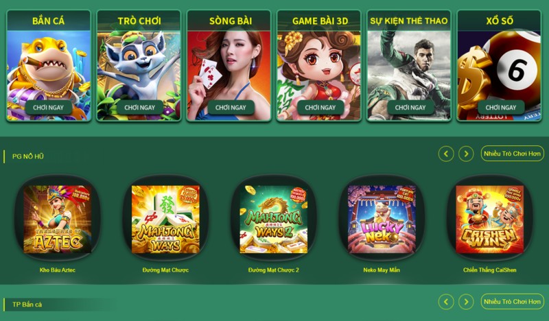 Cwin sở hữu kho game khổng lồ với những trò chơi được yêu thích nhất 