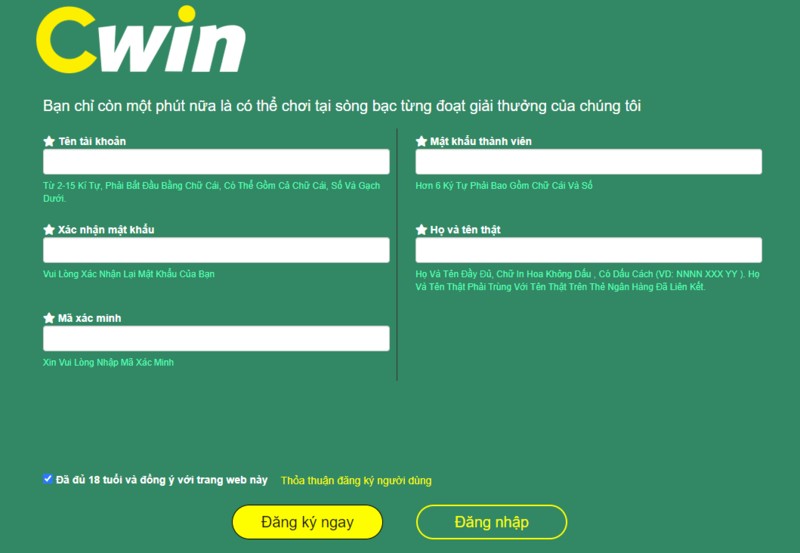 Hướng dẫn chi tiết đăng ký Cwin cho người mới bắt đầu